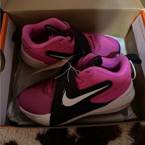 Nike Fuchsia and Black Athletic Shoes
